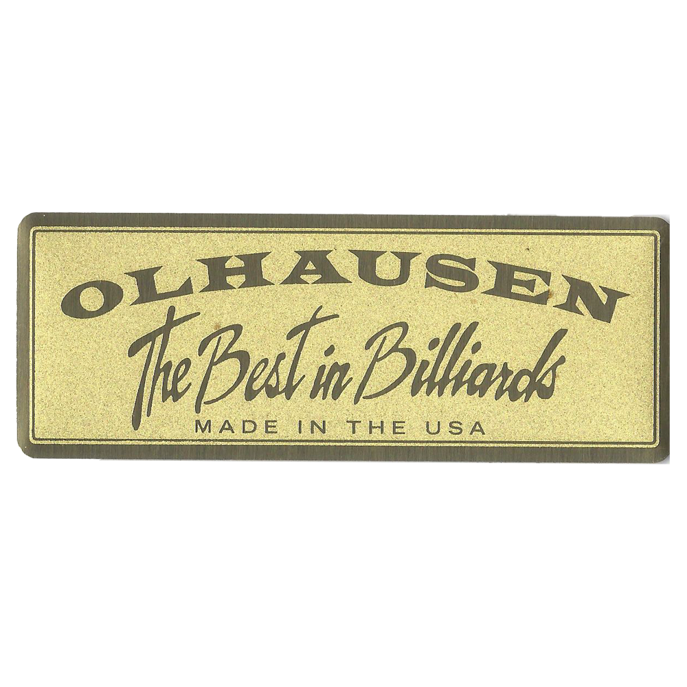 Olhausen Smooth Etched Rectangle Nameplates