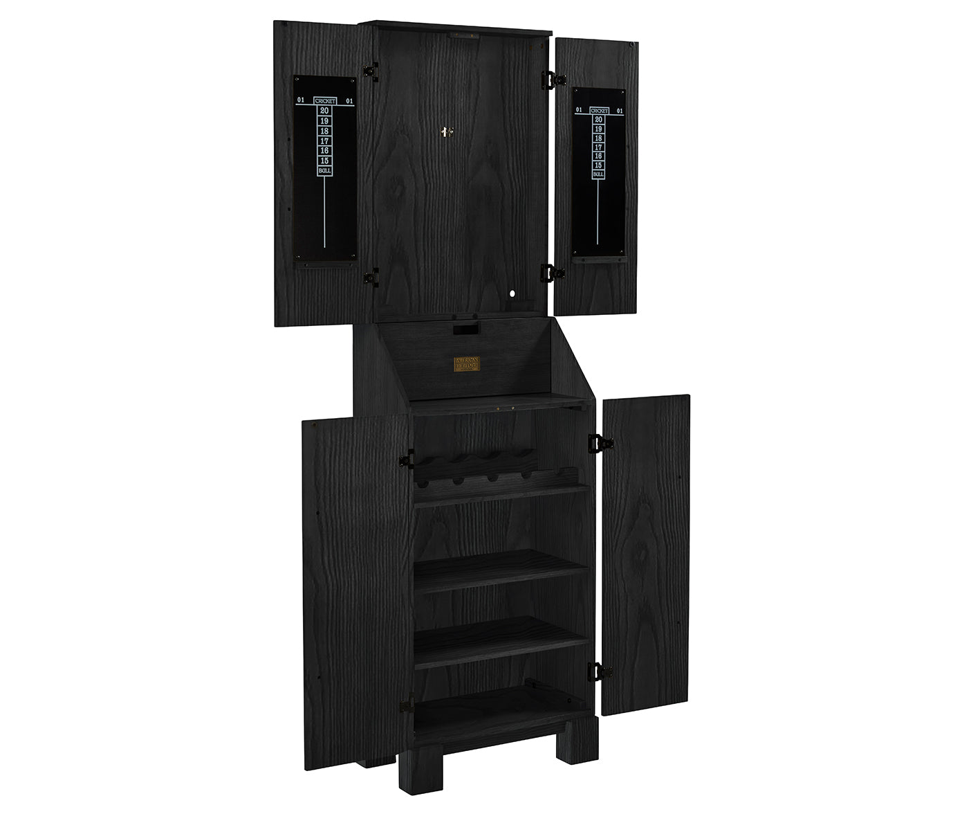 Alta Black Ash Standup Dartboard Cabinet